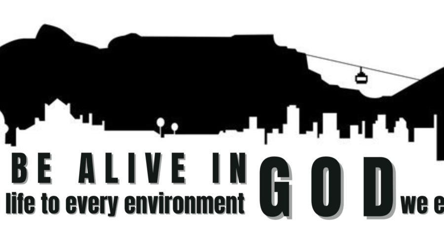 white & green modern earth day Banner Landscape - 2